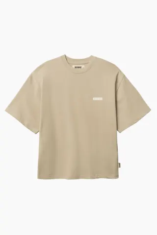Woodbird WBBalo Sea Tee – Stone — produktfoto
