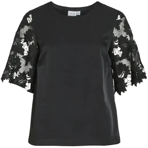 VILA top Visassy – Black Beauty — produktfoto