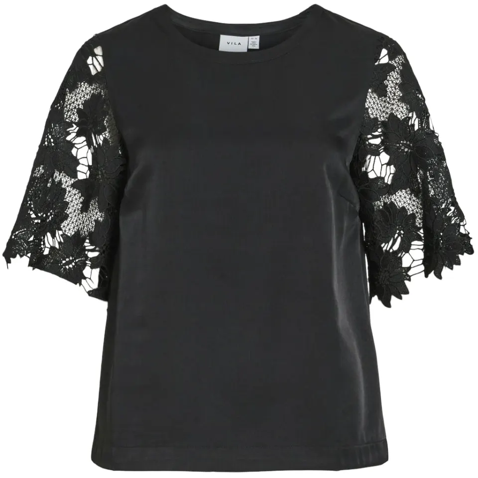 VILA top Visassy – Black Beauty — produktfoto