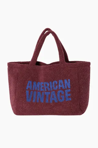 American Vintage Hoktown Totebag – Burgundy Melange — produktfoto