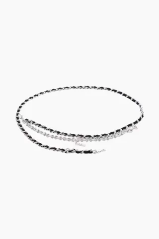 Gestuz GZzinnia Chain Belt – sølv — produktfoto