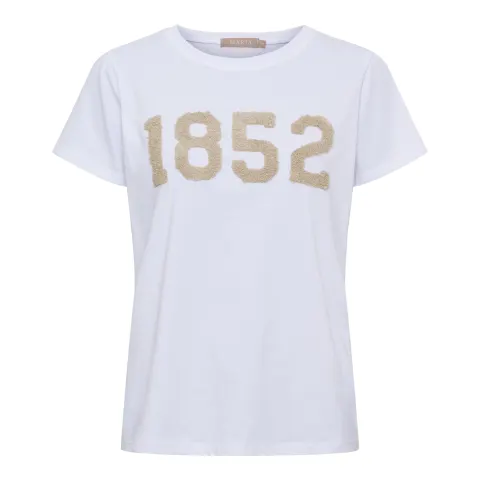 Marta du Château T-Shirt MdcAlvera 84275-1852 – White/beige — produktfoto