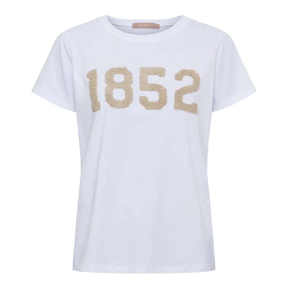 Marta du Château T-Shirt MdcAlvera 84275-1852 – White/beige — produktfoto