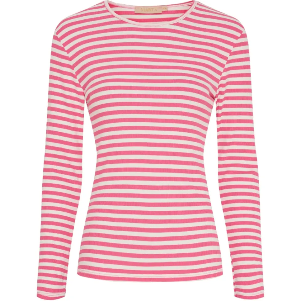 Marta du Château langærmet T-Shirt MdcJosiane 49066 – Cardinale/Greggio — produktfoto