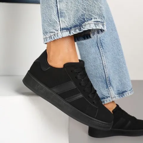 Ginette sneakers A-123 – Black/Black — produktfoto