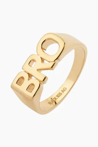 Maria Black Bro Ring- Goldplated Silver – Guld — produktfoto