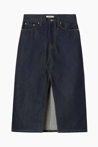 Carhartt W' Brandon Skirt - Blue Rigid – Carhartt WIP — produktfoto