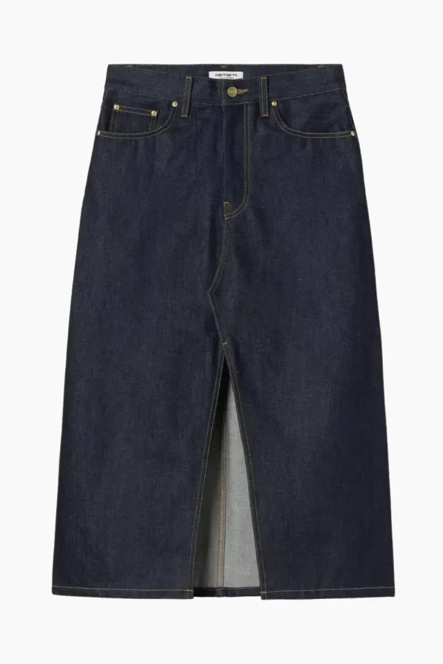 Carhartt W' Brandon Skirt - Blue Rigid – Carhartt WIP — produktfoto