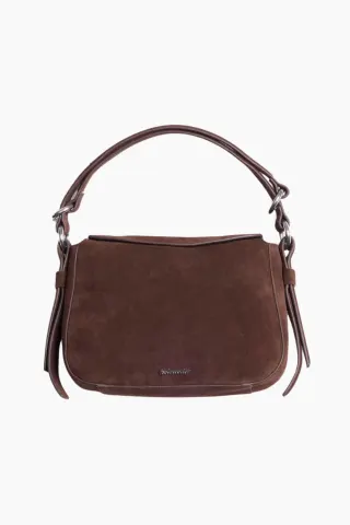 Holzweiler Bud Midi Suede Bag – Dk Brown — produktfoto