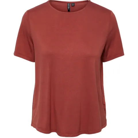 Pieces t-shirt Pcmikela – Marsala — produktfoto