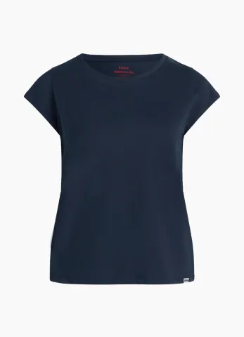 Mads Nørgaard Organic Jersey Teasy Tee – Sky Captain — produktfoto