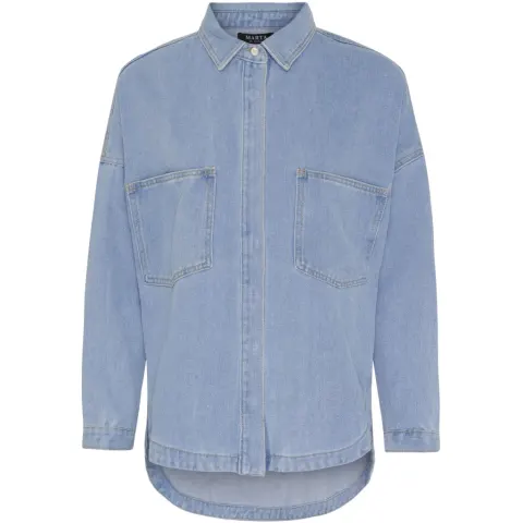 Marta du Château Denim Skjorte MDC-203-8218 – Blue Denim — produktfoto