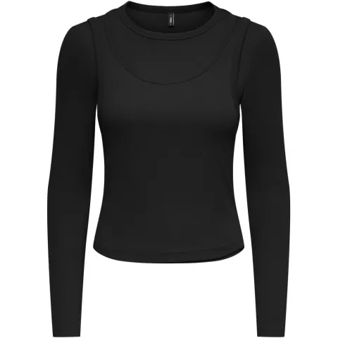 ONLY bluse Onljilli – sort — produktfoto