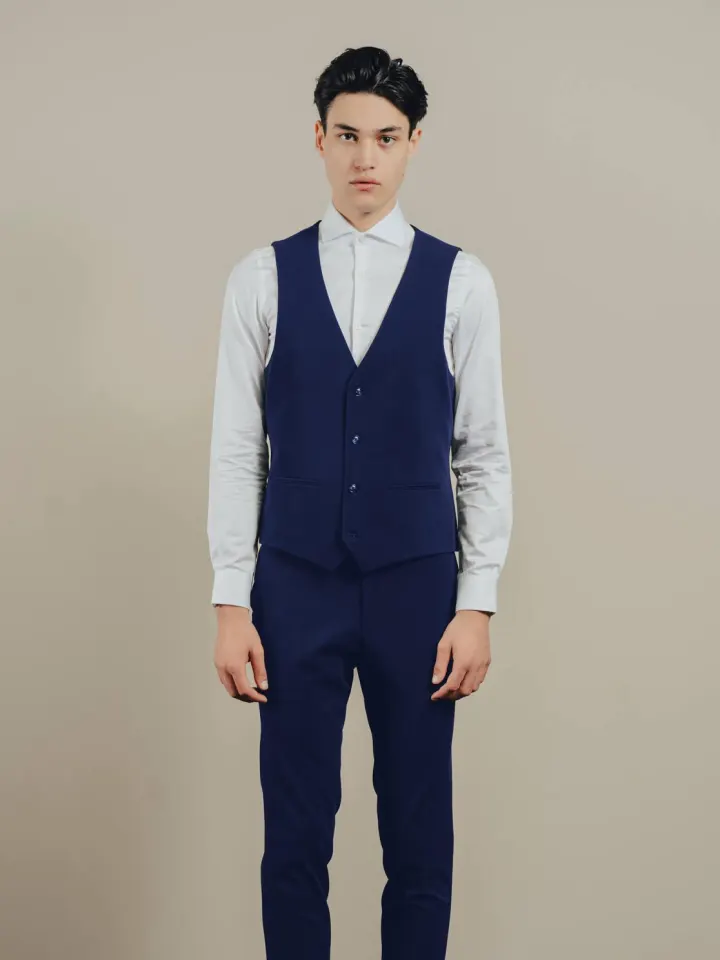 Gnious Douglas Waistcoat – Blå — produktfoto