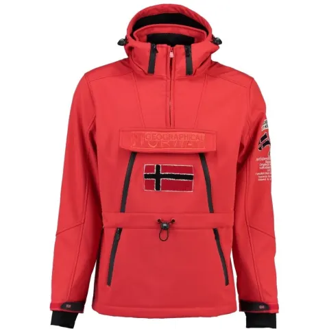 Geographical Norway Anorak Softshell Jakke Tuilding – rød — produktfoto