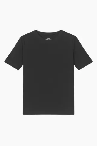 Mads Nørgaard Cotton Jersey Jess Tee FAV – sort — produktfoto