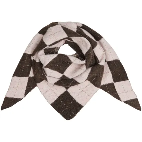 Marta du Château tørklæde MdcGretzel BA-3446 – Coffee/Pink — produktfoto