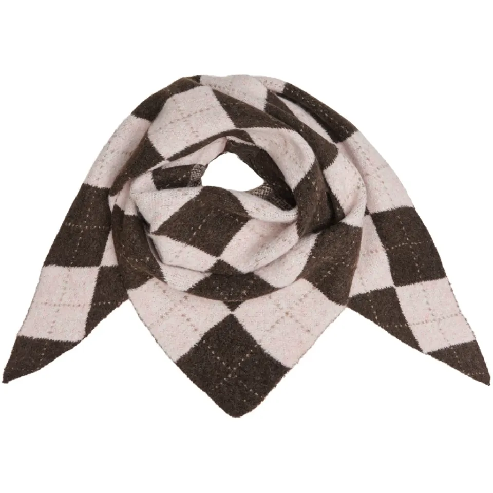 Marta du Château tørklæde MdcGretzel BA-3446 – Coffee/Pink — produktfoto