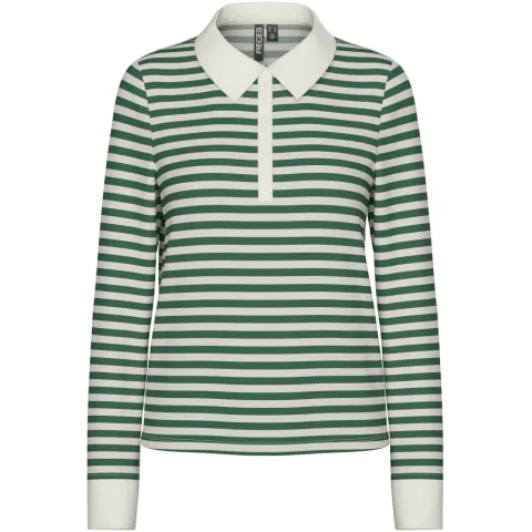 Pieces polo Pcdonna – Hunter Green Coconut Milk — produktfoto