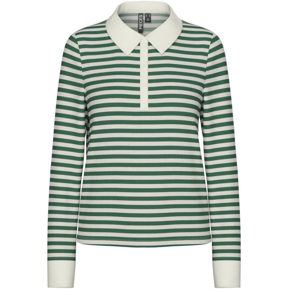 Pieces polo Pcdonna – Hunter Green Coconut Milk — produktfoto