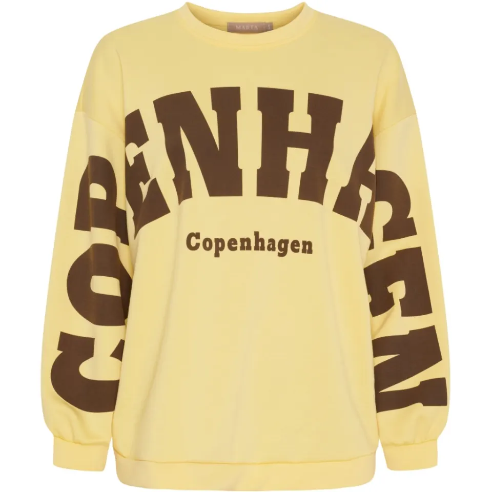 Marta du Château sweatshirt MdcHibiscus 22659 – Yellow/Moro — produktfoto