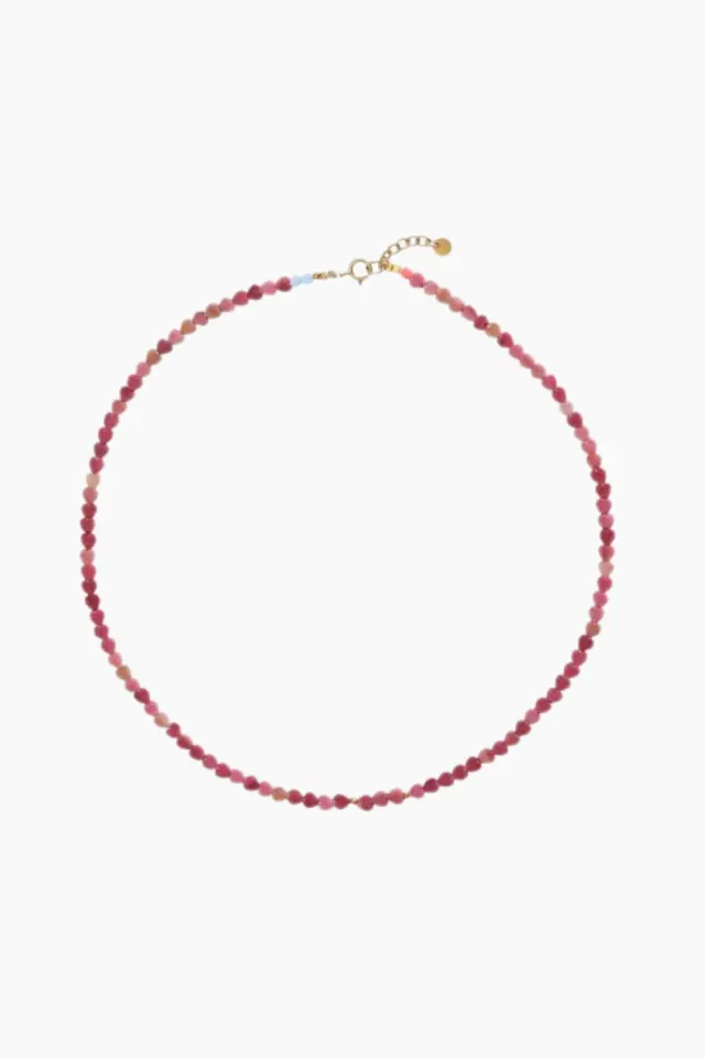STINE A Pink Love Hearts Necklace – pink — produktfoto