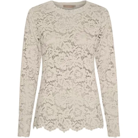 Marta du Château langærmet blonde t-shirt MdcMilley 7707 – Beige new — produktfoto