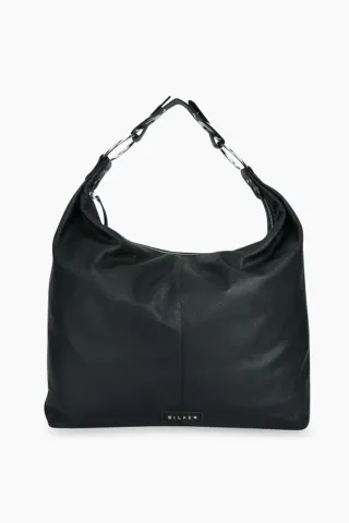 Silfen Studio Stevie Shoulder Bag Leather – sort — produktfoto
