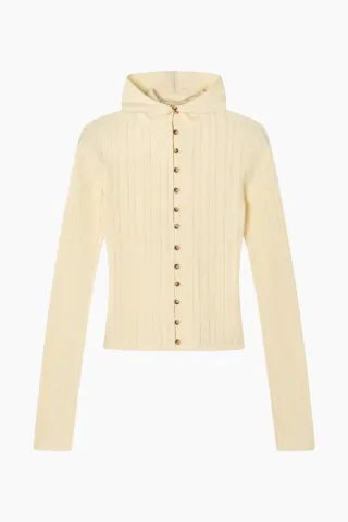 Silfen Studio Eva Cardigan – Butter — produktfoto
