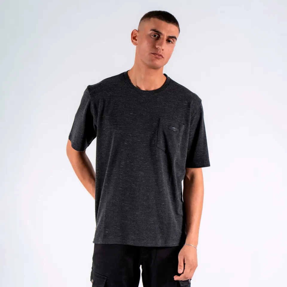 Marcus MAzack ss t-shirt med rund halsudskæring – Grå — produktfoto