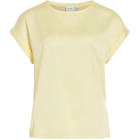 VILA top Viellette – Pastel Yellow — produktfoto