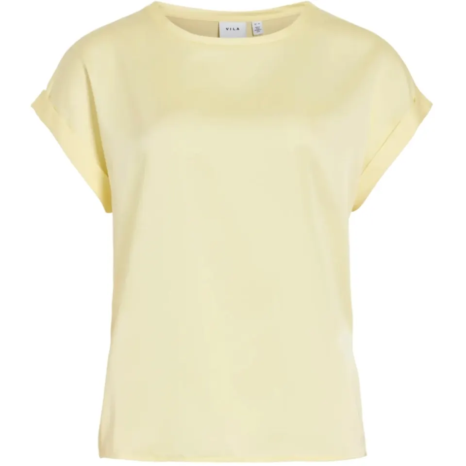 VILA top Viellette – Pastel Yellow — produktfoto