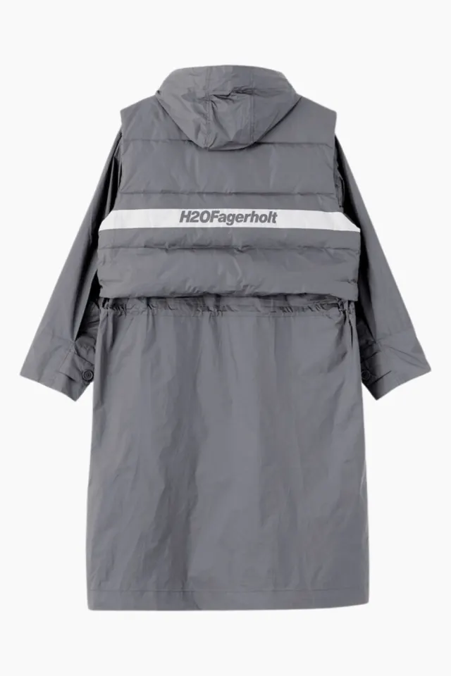 H2O Fagerholt Rain Coat – Koala Grey — produktfoto
