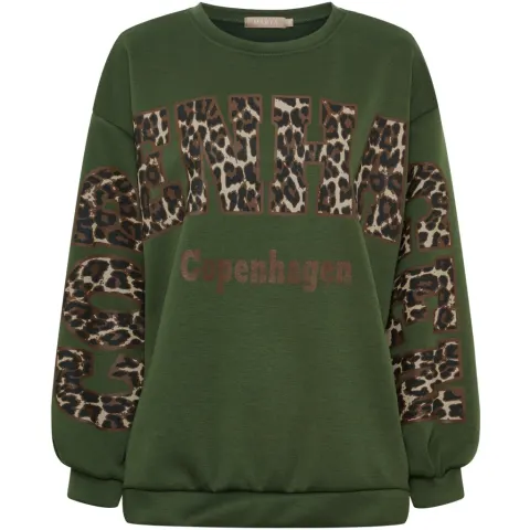 Marta du Château Sweatshirt MdcSevilla 22659Leo – Military/Leo — produktfoto