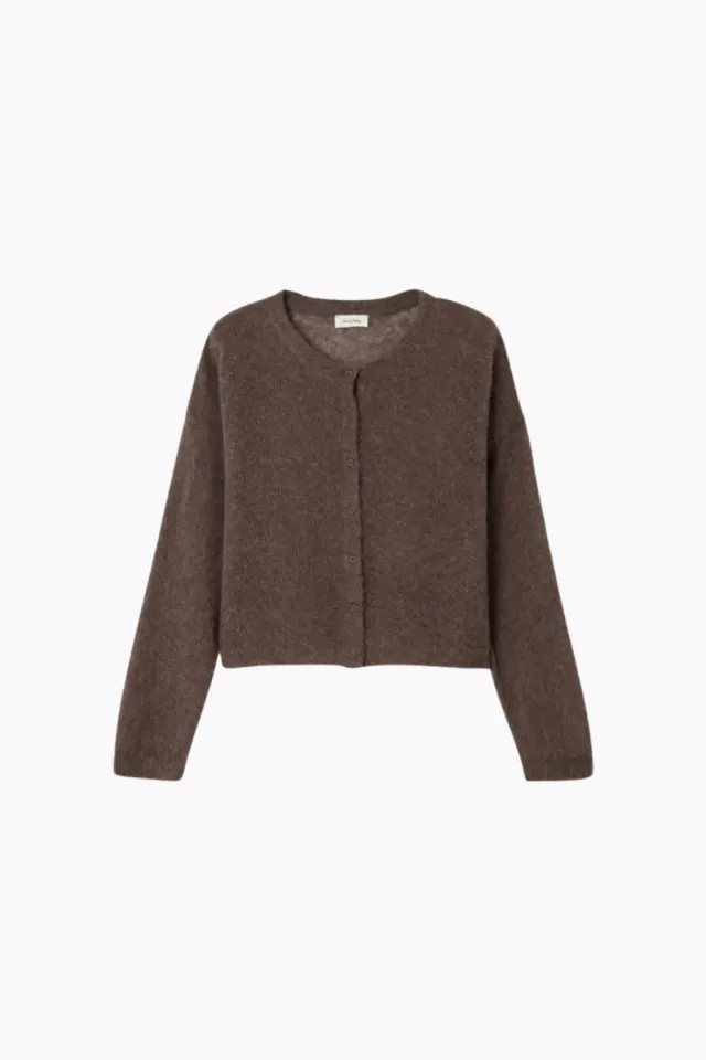 American Vintage Cardigan Bodyrow – Hedgehog Melange — produktfoto
