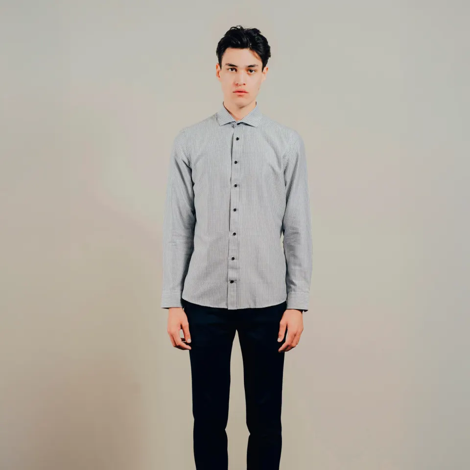 Gnious Belfast LS Shirt – Sort — produktfoto