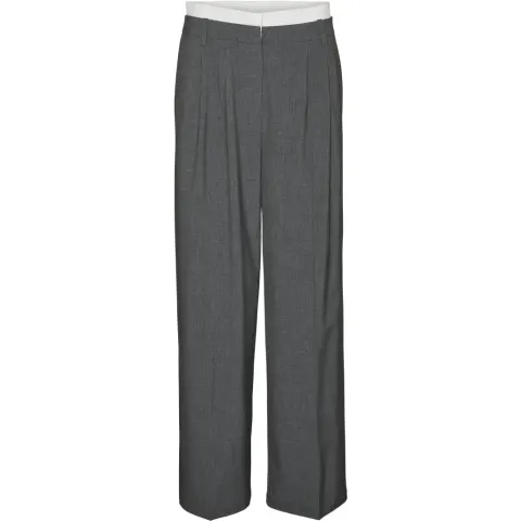 Vero Moda bukser Vmmadja – Dark grey melange — produktfoto