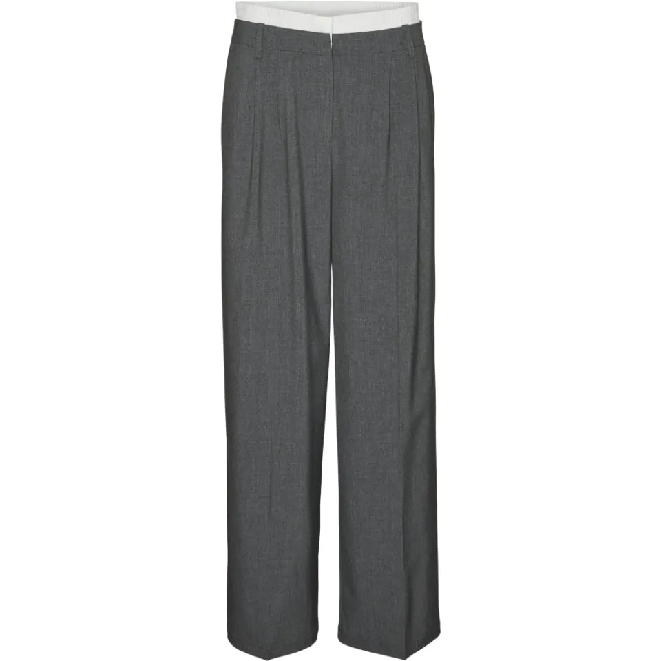 Vero Moda bukser Vmmadja – Dark grey melange — produktfoto