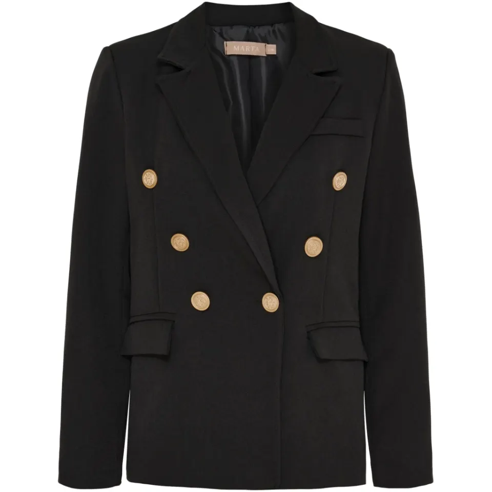 Marta du Château blazer MdcTopaz 2518109 – Black1 — produktfoto