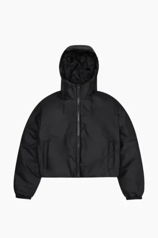 Rains Lohja Short Insulated Jacket W3T1 – sort — produktfoto