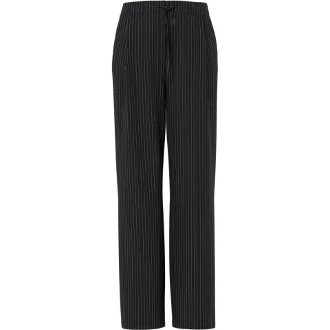 Pieces Bukser Pcfalka – Black White Pinstripe — produktfoto
