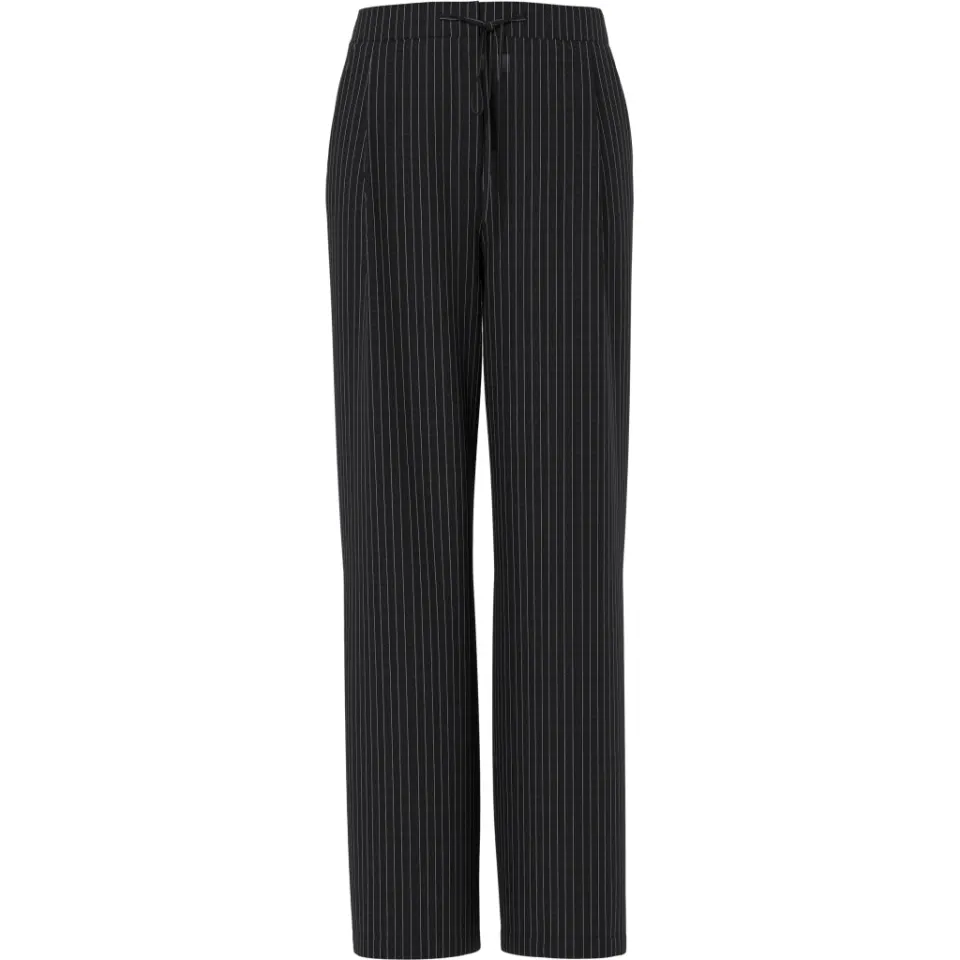 Pieces Bukser Pcfalka – Black White Pinstripe — produktfoto