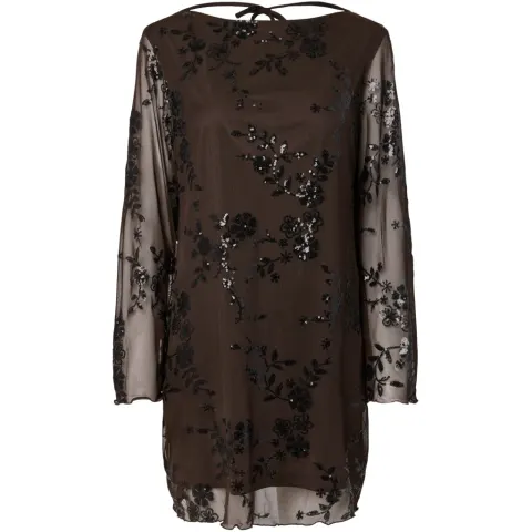 Pieces kjole Pcevita – Wren Black sequins — produktfoto