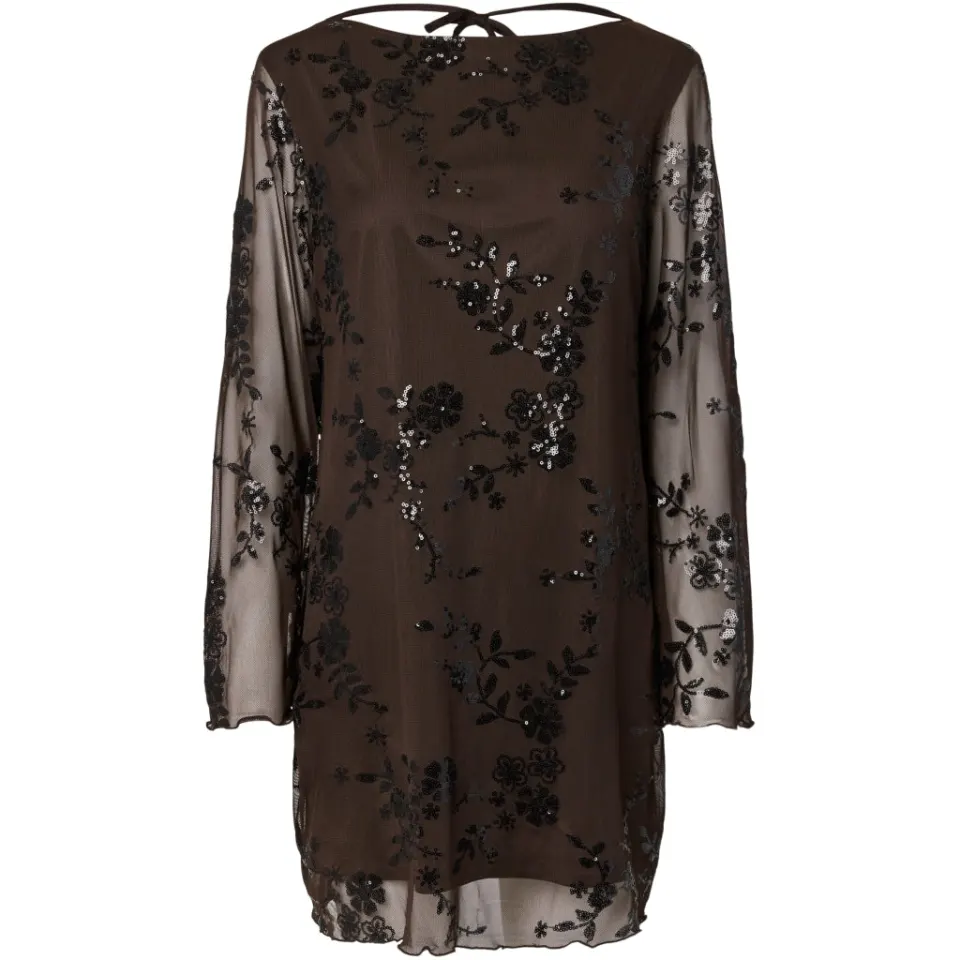 Pieces kjole Pcevita – Wren Black sequins — produktfoto
