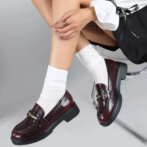 Lenia loafers YU5598-31 – Dark red — produktfoto