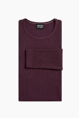 Nørgaard på Strøget 101 Solid Colour – Aubergine — produktfoto