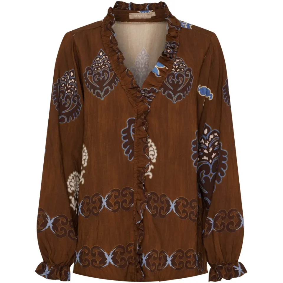 Marta du Château bluse MdcBrook 7648 – Marrone3257tpk — produktfoto