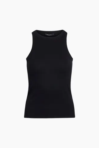 Bruuns Bazaar Women Katy Rib Tank Top - Black – Bruuns Bazaar — produktfoto