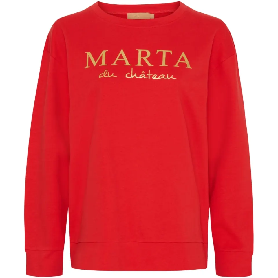 Marta du Château sweatshirt MdcAnnemette J-639 – rød — produktfoto