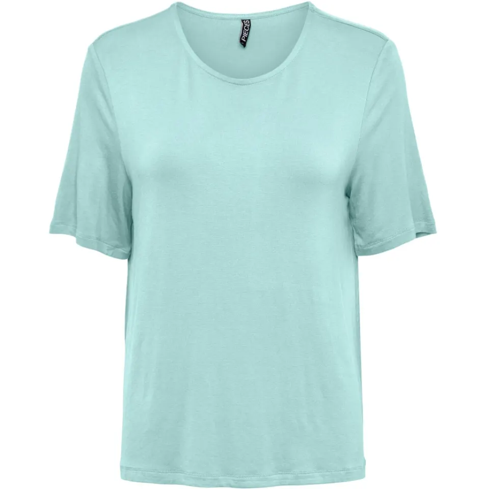Pieces t-shirt Pcmikela – Bleached Aqua — produktfoto